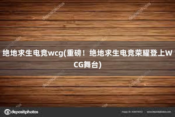 绝地求生电竞wcg(重磅！绝地求生电竞荣耀登上WCG舞台)