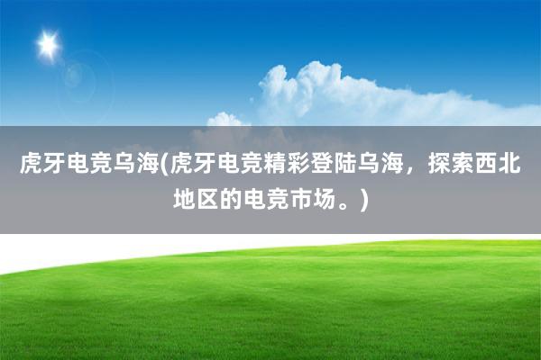 虎牙电竞乌海(虎牙电竞精彩登陆乌海，探索西北地区的电竞市场。)